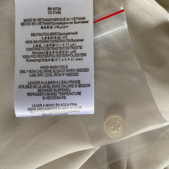 BCBGeneration Chalk Grey Sheer Blouse - Picture 7 of 8